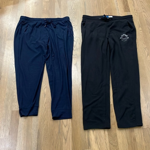 Old Navy Other - Old Nay Men's Lot Of 2 Two Navy Blue And Black Sweatpants Joggers